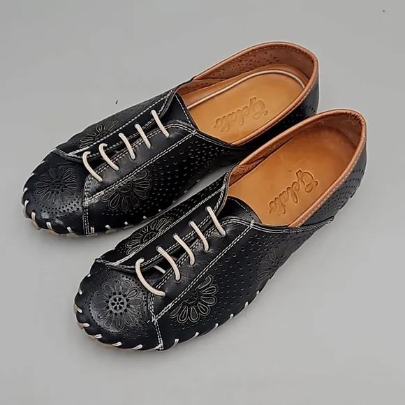 Gelato black Women's Leather Shoes 35 US 5 multi color
