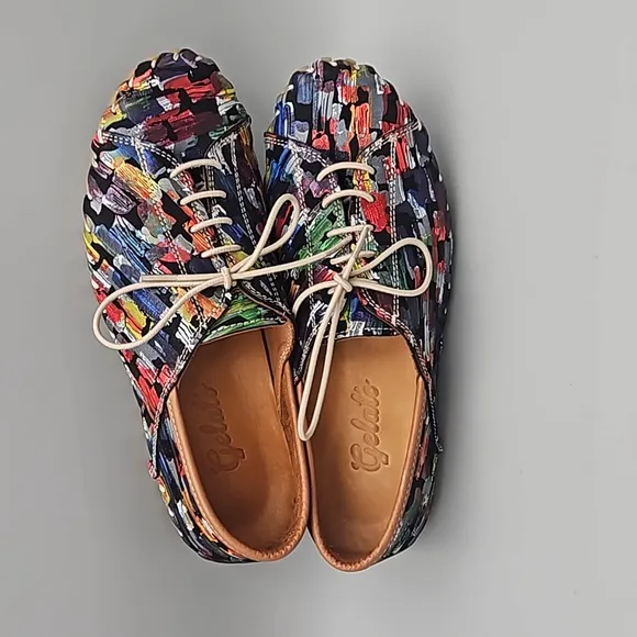 Gelato Gemini Women's Leather Shoes 35 US 5 multi color