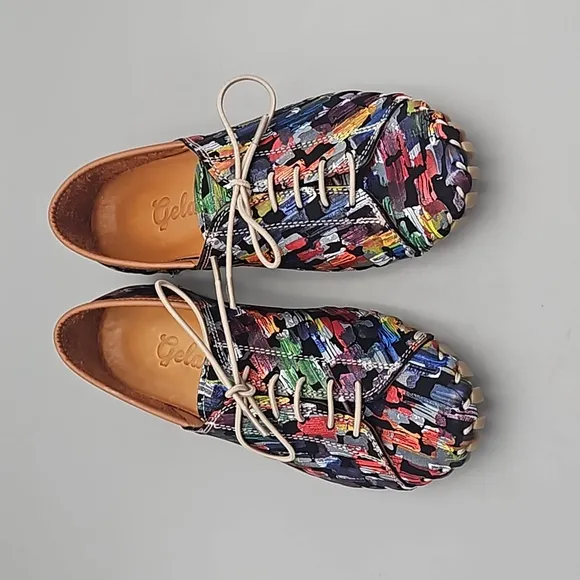 Gelato Gemini Women's Leather Shoes 35 US 5 multi color