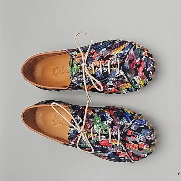 Gelato Gemini Women's Leather Shoes 35 US 5 multi color