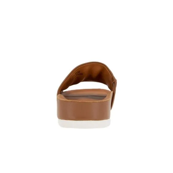 GENTLE SOULS KENNETH COLE Mens Brown Montauk Platform Slide Sandals Shoes 9