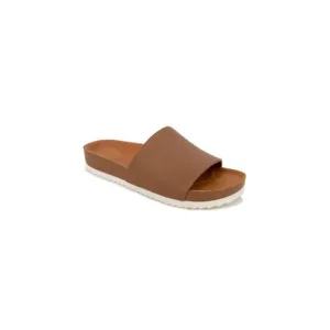 GENTLE SOULS KENNETH COLE Mens Brown Montauk Platform Slide Sandals Shoes 9