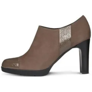 GEOX RESPIRA ANNYA SHORT BOOTIES TAUPE WOMENS 39.5