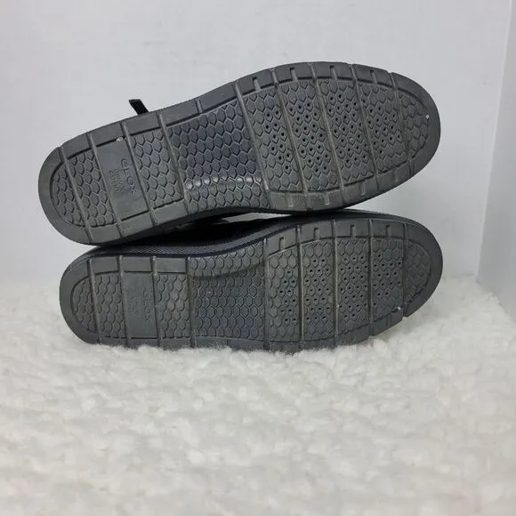 Geox Respira  Kaula Women's Size 9.5 Black Leather Sneaker Shoes