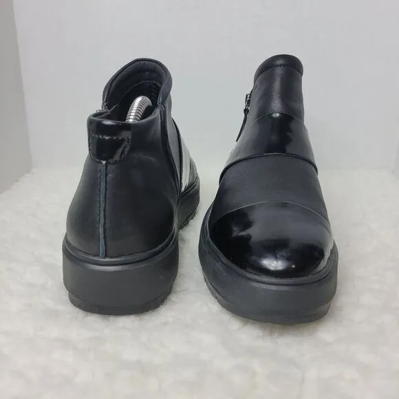 Geox Respira  Kaula Women's Size 9.5 Black Leather Sneaker Shoes