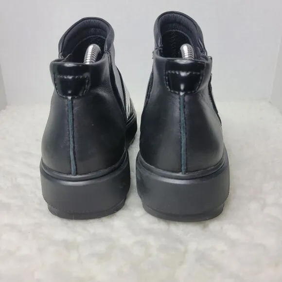 Geox Respira  Kaula Women's Size 9.5 Black Leather Sneaker Shoes