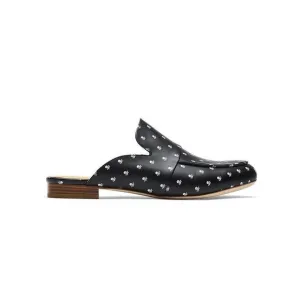 G/Fore Killer Skull &amp; Ts Mules - Onyx Leather - Womens Golf Shoes