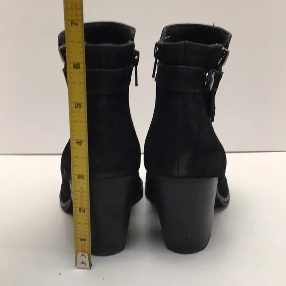 GIANNI Bini Black Heeled Zip Up Boots Size 6.5