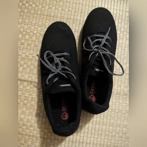 Giesswein Merino Wool Runners Shoes Black Size 48