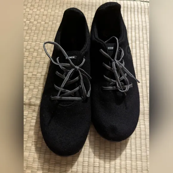 Giesswein Merino Wool Runners Shoes Black Size 48