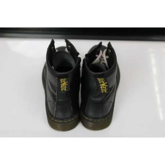 Girls Size 4 Dr. Martens Black Tied Combat Boots
