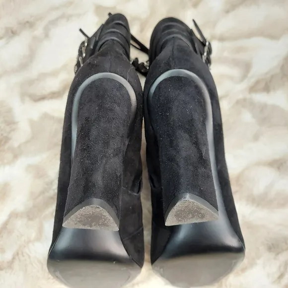 Giuseppe Zanotti Nero Lace-up Ankle Boots, sz 7.5