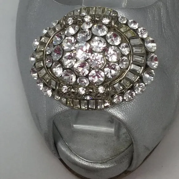 Giuseppe Zanotti Rhinestone Peep Toe Heels 40