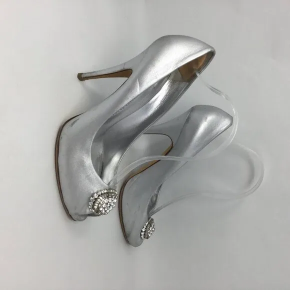 Giuseppe Zanotti Rhinestone Peep Toe Heels 40