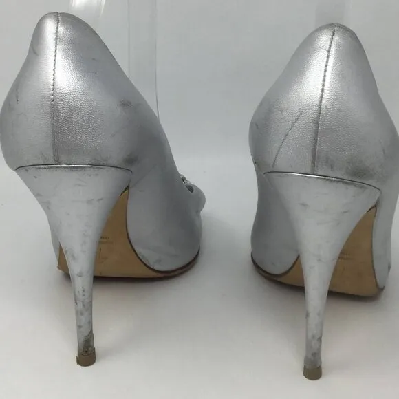 Giuseppe Zanotti Rhinestone Peep Toe Heels 40