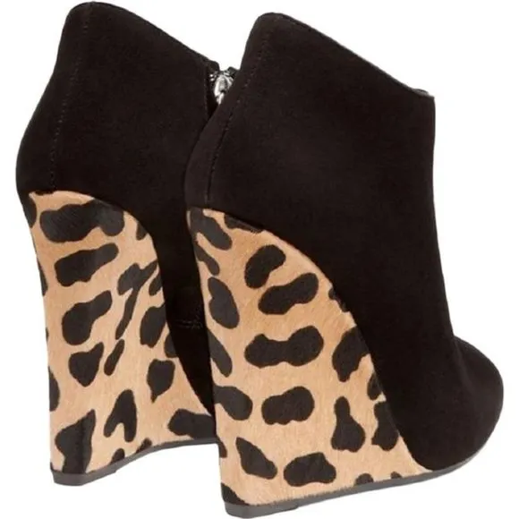 Giuseppe Zanotti  Suede Ankle Boots  with Leopard Print