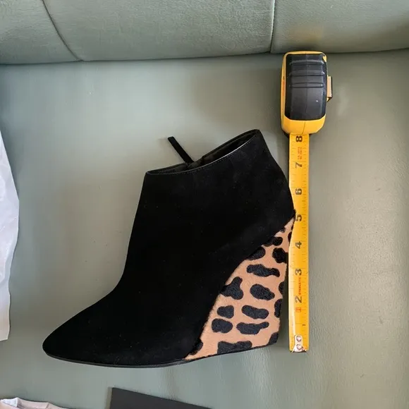 Giuseppe Zanotti  Suede Ankle Boots  with Leopard Print