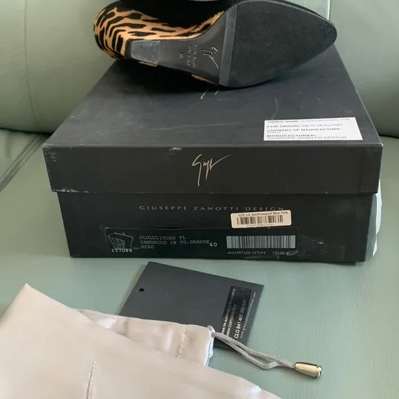 Giuseppe Zanotti  Suede Ankle Boots  with Leopard Print