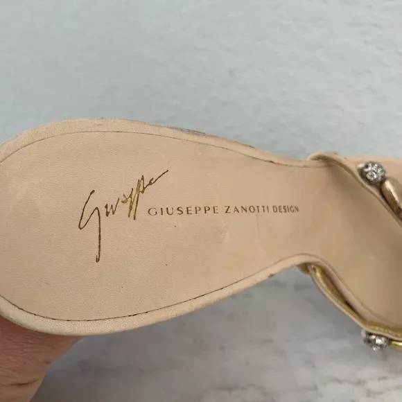 Giuseppe Zanotti Woven Wedge Heel Sandal Size 41