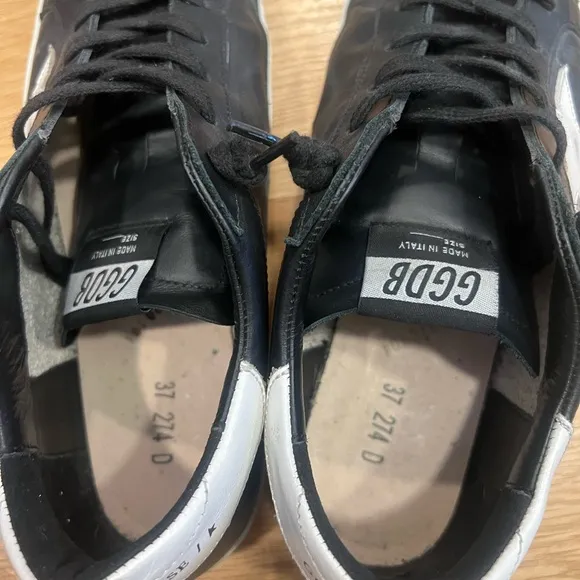 Golden Goose Black and White Sneakers