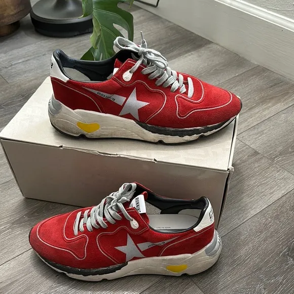 Golden Goose Running Red Men's Sneakers