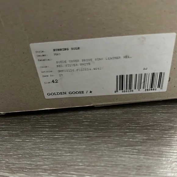 Golden Goose Running Red Men's Sneakers