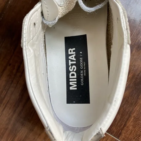 Golden Goose White and Black Men's Sneakers
