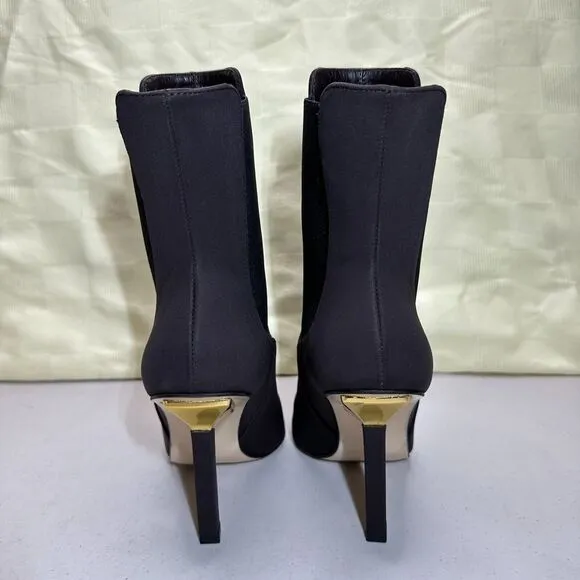 Good American High Kickstand Neoprene Bootie Chocolate Women's Size 6.5 NWB
