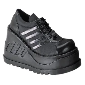 Gothic Wedge Shoes Platform Lace Up Punk Shoes