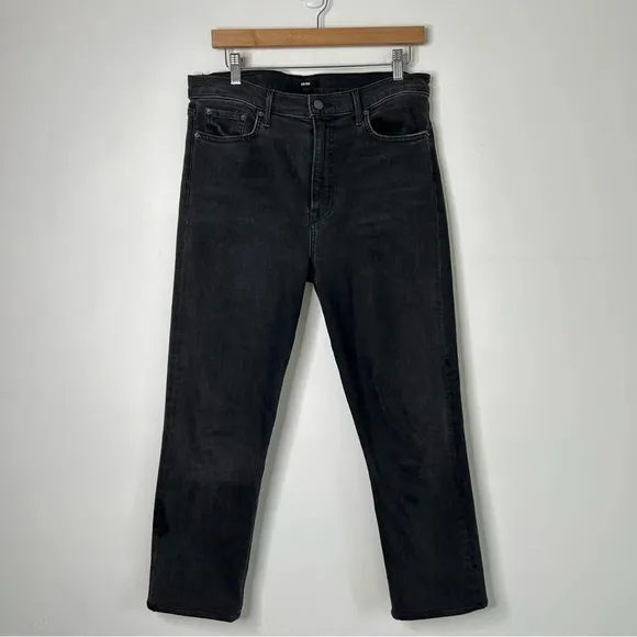 GRLFRND Denim Reed Skinny Jeans Black Rain Womens 29 High Waist Ankle Classic