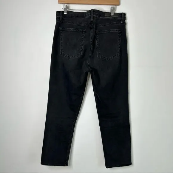 GRLFRND Denim Reed Skinny Jeans Black Rain Womens 29 High Waist Ankle Classic