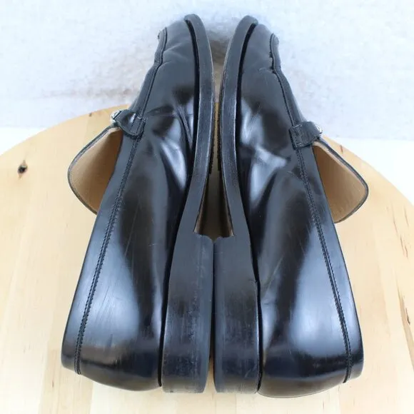 Gucci Horsebit Loafer Womens Size 36 C Black Leather Slip On Designer