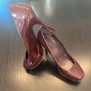 Gucci Patent Platform Pump