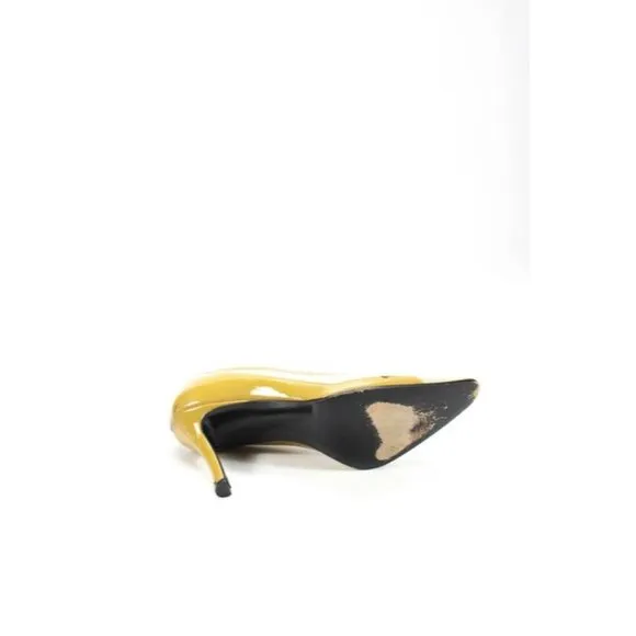 Gucci RETRO Ivory Mustard Color Block Leather Pump
