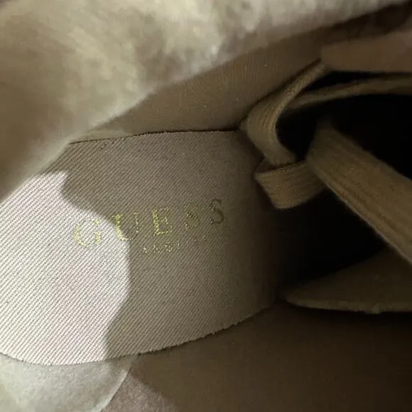 Guess Monogram Caramel Brown Boats Size: 7.5