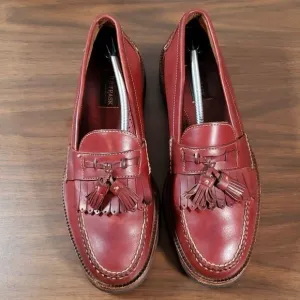 Handsome H.S. TRASK‎ Kiltie Tassel Slip-On Loafers Vibram Soles Handmade 13