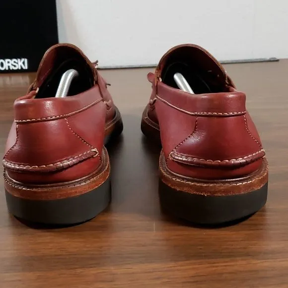 Handsome H.S. TRASK‎ Kiltie Tassel Slip-On Loafers Vibram Soles Handmade 13