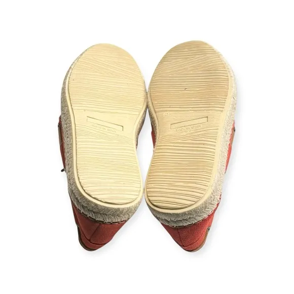 Hanks Brand 𖤐 Alpargatas Max Naranja Boat Shoe Espadrille 𖤐 Orange Suede 𖤐 42