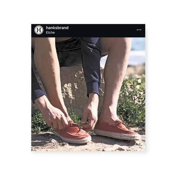 Hanks Brand 𖤐 Alpargatas Max Naranja Boat Shoe Espadrille 𖤐 Orange Suede 𖤐 42