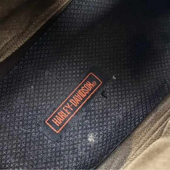 Harley Davidson Brown Leather Suede Chukka Boots