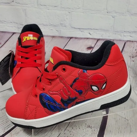 Heelys Men's Size 6 Red Marvel Spiderman Skate Shoes Sneakers