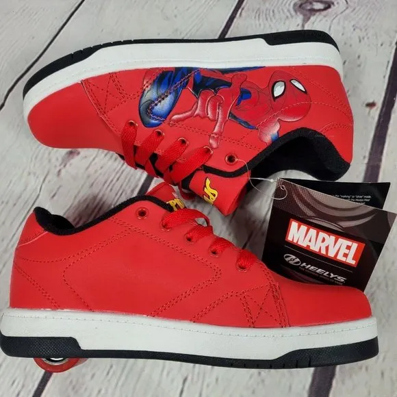 Heelys Men's Size 6 Red Marvel Spiderman Skate Shoes Sneakers