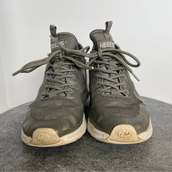 Heelys Piper Grey Leather High Top Skates Shoes Sneakers Size 3