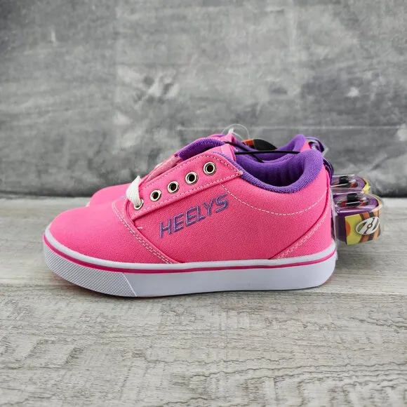 Heelys Pro 20 Skate Girl Size Y2 (EU 33) Pink White Lilac Shoes NIB