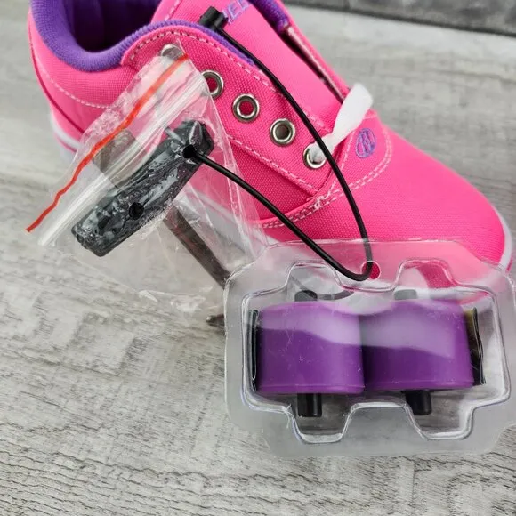 Heelys Pro 20 Skate Girl Size Y2 (EU 33) Pink White Lilac Shoes NIB