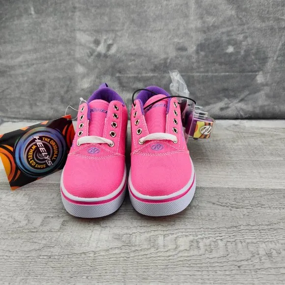 Heelys Pro 20 Skate Girl Size Y2 (EU 33) Pink White Lilac Shoes NIB