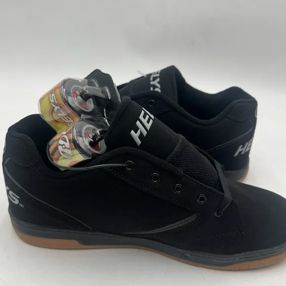 Heelys Shoes Mens 12 Black Propel 2.0 Gum Wheel Skate Sneakers