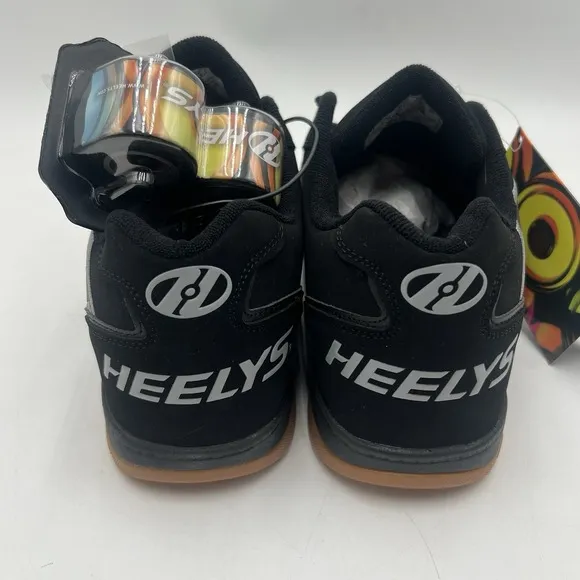Heelys Shoes Mens 12 Black Propel 2.0 Gum Wheel Skate Sneakers