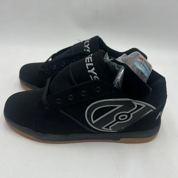 Heelys Shoes Mens 12 Black Propel 2.0 Gum Wheel Skate Sneakers