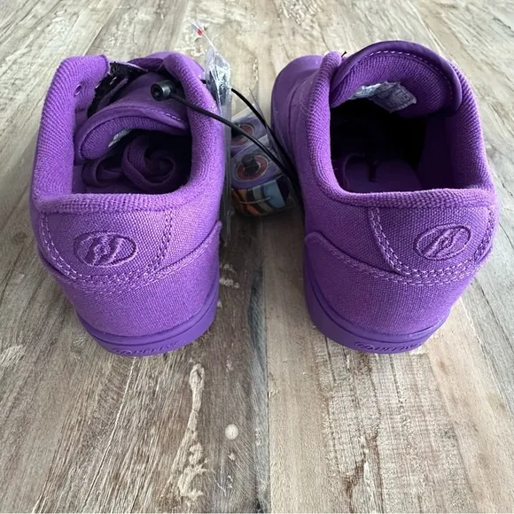 Heelys Wheeled Sneakers Purple Youth 5 Women 6 Skate Shoes NEW Includes Key Y2K